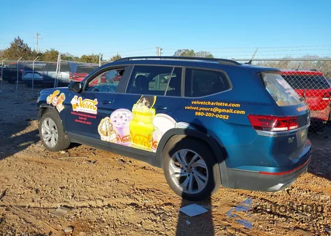 2022 Volkswagen Atlas 3.6L V6 Se W/Technology from USA, damaged, VIN 1V2KR2CA2NC533244